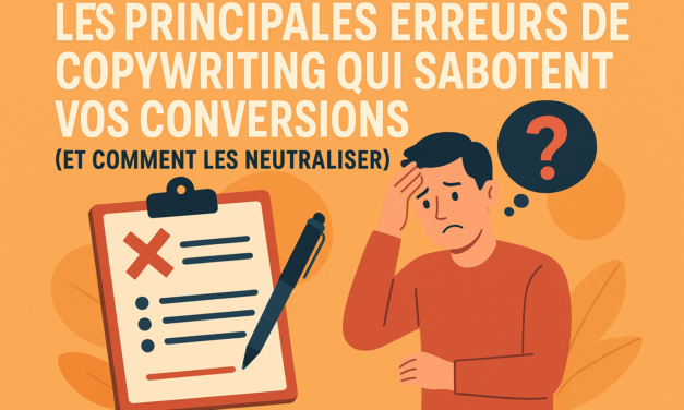 Les Principales Erreurs de Copywriting Qui Sabotent Vos Conversions (Et Comment Les Neutraliser)